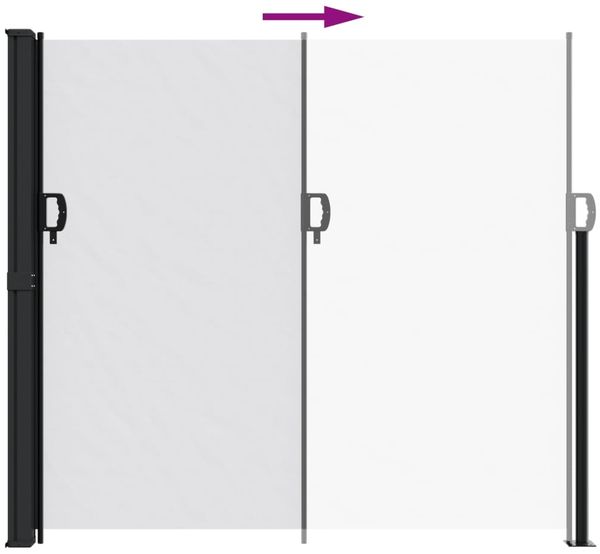 vidaXL Seitenmarkise Ausziehbar Weiß 180x300 cm 4004346 Bild 5