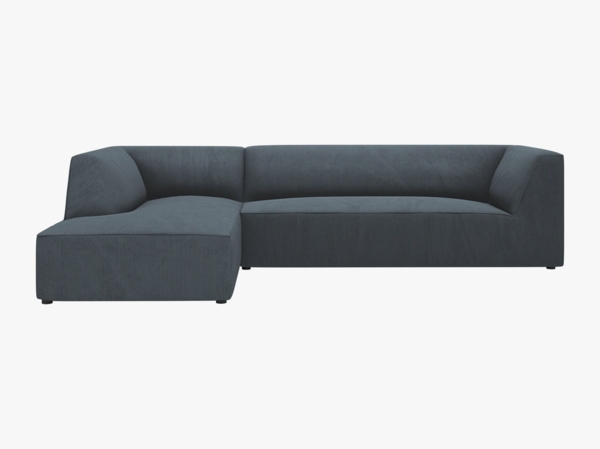 Micadoni 4-Sitzer Modular Sofa Ruby Links Kord Scala Blau