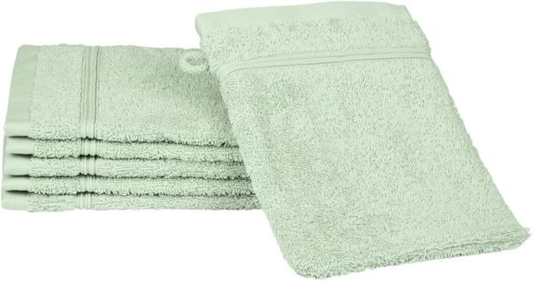 ROSS Waschhandschuh Rubin, (Packung, 6-St), 100% Baumwolle