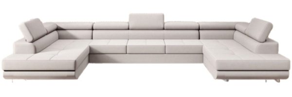 Baidani Sofa Sofa Positano mit Schlaf- und Klappfunktion (Stoff, inkl. Aufbau