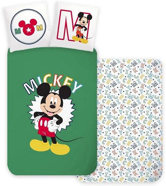 Disney Kinderbettwäsche Disney Micky Maus Kinderbettwäsche Cartoon Filmmotive 100x135 cm, Renforcé, 2 teilig