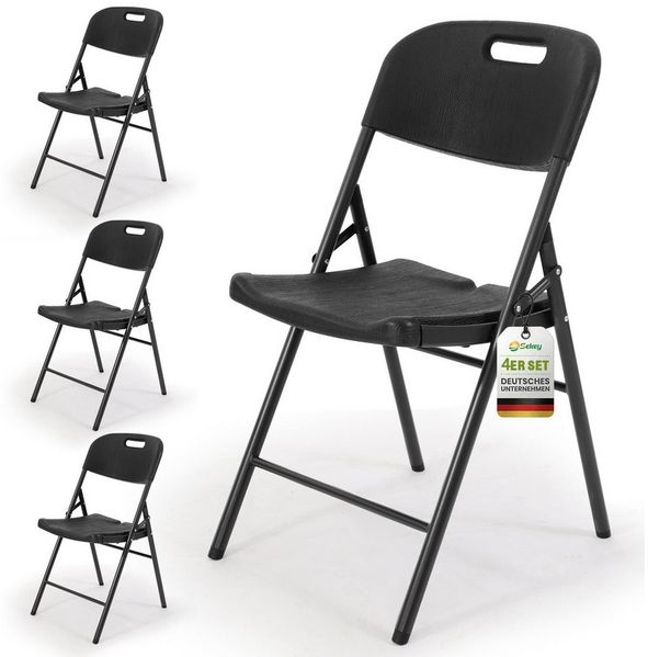 Sekey Klappstuhl Klappstuhl Set bis 150kg stabil faltbar Gartenstuhl Metall, Bis 150kg belastbar – stabil, faltbar & platzsparend