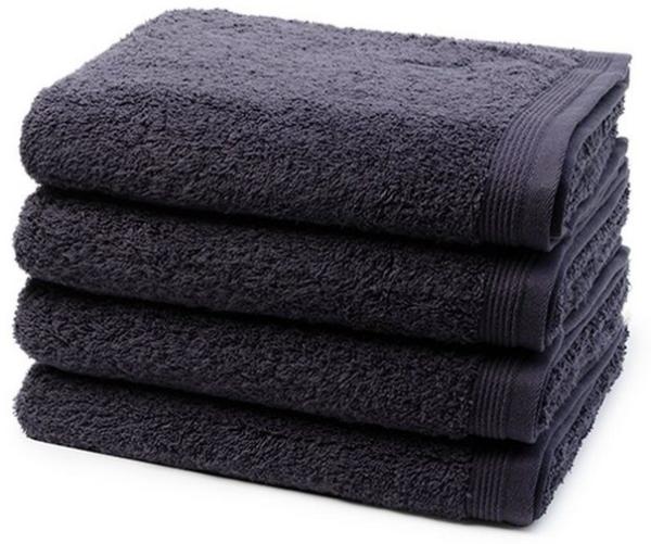 Möve Superwuschel 4 tlg. Frottier-Set - 4 X Handtuch (50 X 100cm) - 520 g/m2 - Dark grey