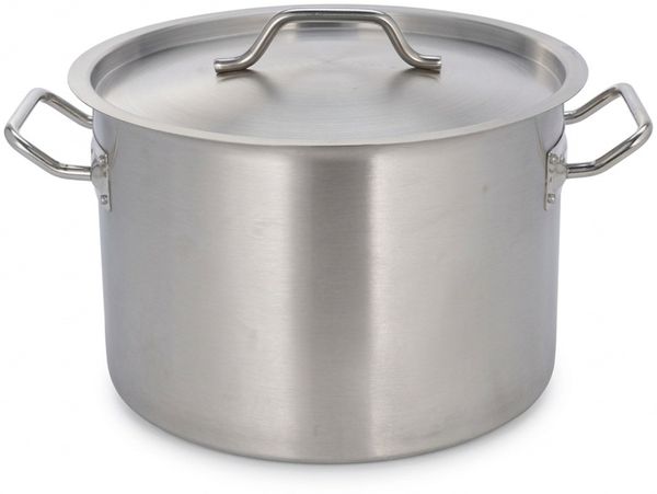 XXL Edelstahl Kochtopf mit Deckel mit Antihaftbeschichtung - 45 L