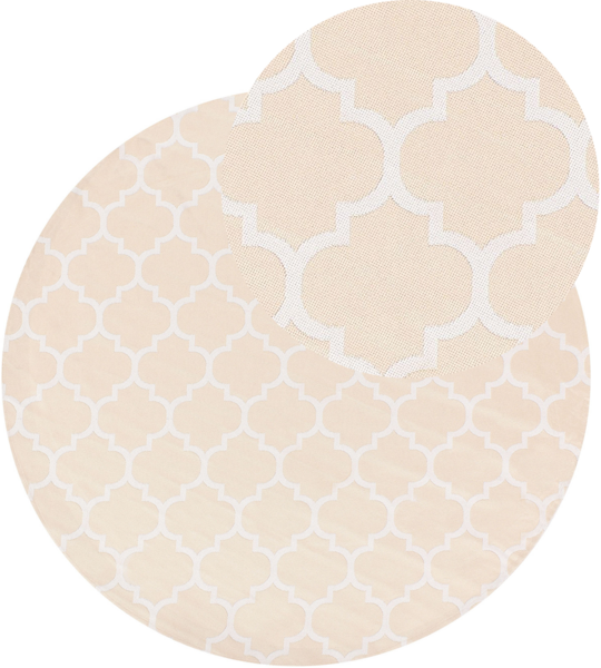 Outdoorteppich MOSORE Beige ø 160 cm