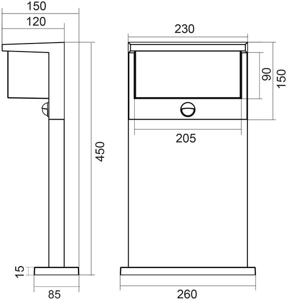 LED Wegeleuchte mit Bewegungssensor NESTOS Bild 6