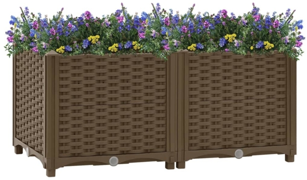 vidaXL Hochbeet 80x40x38 cm Polypropylen 316516