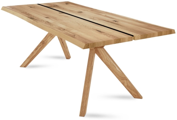 Esstisch Dannie 1 160x78x90 Esszimmertisch Massivholz Wildeiche