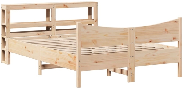vidaXL Massivholzbett mit Kopfteil 140x190 cm Kiefer 3306315