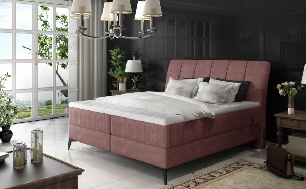 Aderito 160X200, Boxspring Bett, Rosa