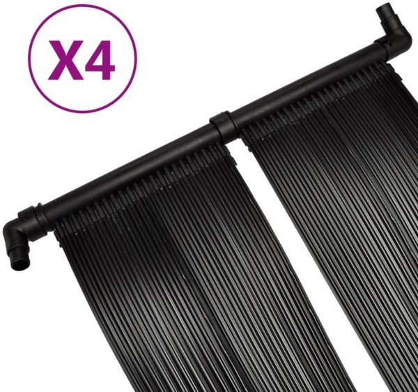 vidaXL Solar-Panel für Poolheizung 4 Stk. 80x620 cm 3079659