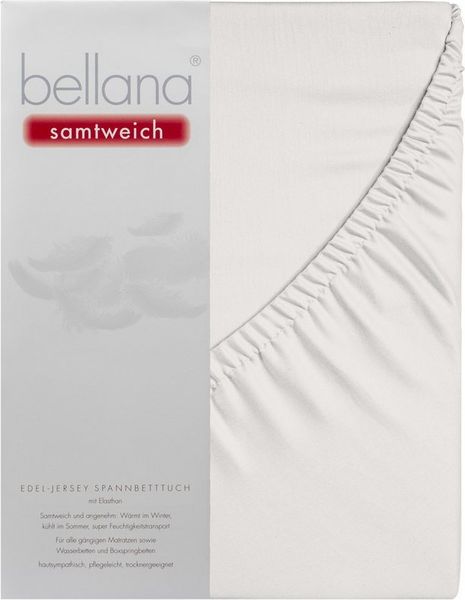 bellana Spannbettlaken Bellana samtweich, Jersey, Gummizug: rundum, (1 Stück), Perfekte Passform dank Elasthan