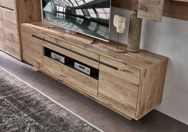 Lowboard BELLANO Viking Oak Nature mit Graphit
