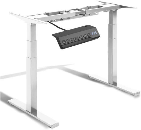 Tischgestell höhenverstellbar weiss