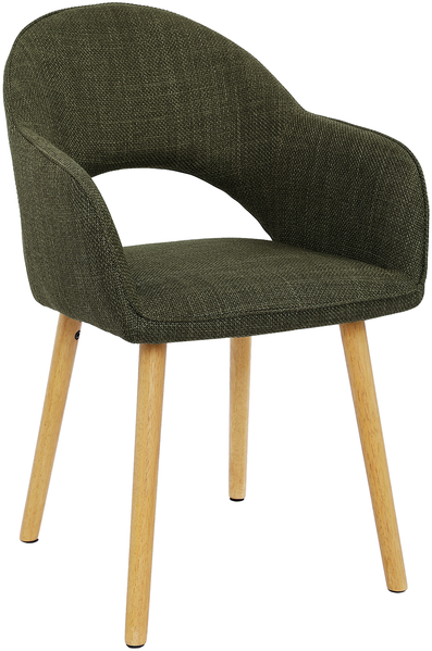 GOEURVANT 1316 Esszimmerstühle 2er-Set, Webstoff - Olivgrün Bild 5