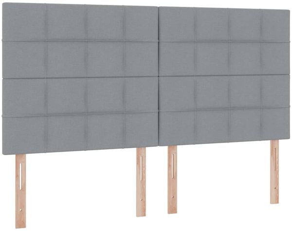 vidaXL Bett mit LED-Lichtleisten Hellgrau 180 x 200 cm Stoff 3372833 Bild 10