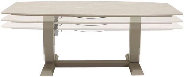 Gartentisch Malte Lifttisch Esstisch 180x90cm Aluminium/sintered stone Taupe Bild 3