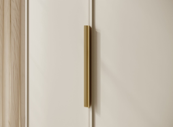 Selsey 'Frame' Kleiderschrank 3-türig mit Kleiderstange und Regalen, greige 200 x 150 x 57 cm Bild 6