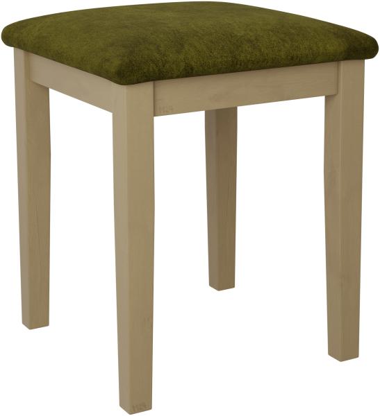 Hocker T3, Schemel bis 120 kg, aus Buchenholz, 36x36x47 cm (Stoff: Zetta 297, Holzfarbe: Sonoma)