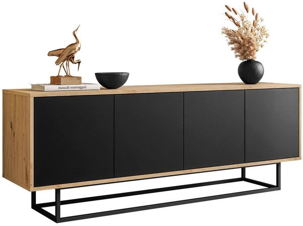 Lookway TV-Schrank SANAYI LOFT mit Metallgestell Breite: 156 cm