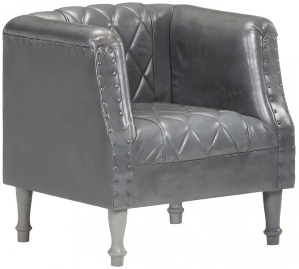 vidaXL Sessel Grau Echtes Ziegenleder 286618 Bild 10