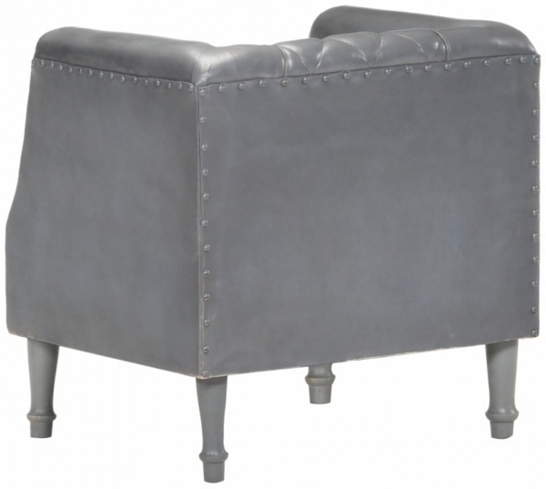 vidaXL Sessel Grau Echtes Ziegenleder 286618 Bild 5