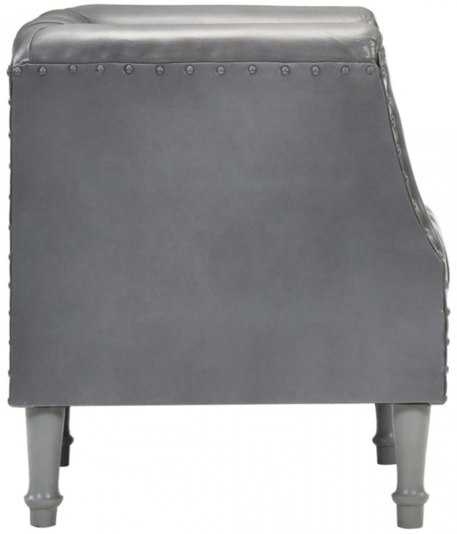 vidaXL Sessel Grau Echtes Ziegenleder 286618 Bild 4