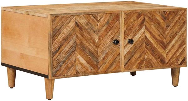 vidaXL Couchtisch Braun 80 x 50 x 40 cm Massivholz Mango 4018921