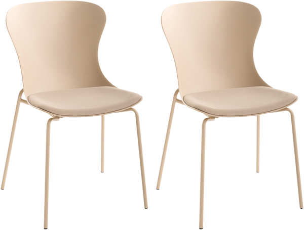 Esszimmerstuhl 2er Set PITSBURG Beige