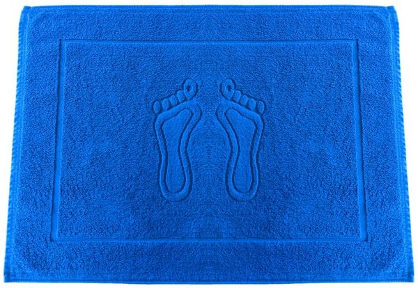MatratzenL.A.B® Badematte 650 g/m² Blauer Schwan®, 100% Baumwolle, 50x70 cm, Badvorleger, Duschvorleger, Duschmatte Frottee