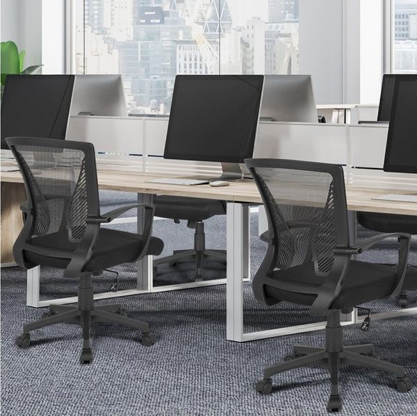 Yaheetech Bürostuhl Schreibtischstuhl ergonomischer Drehstuhl Chefsessel höhenverstellbar Sportsitz Mesh Netz Stuhl