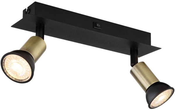 Wandleuchte Innen Wandlampe mit Schalter Wohnzimmer Schlafzimmer 57998-2B