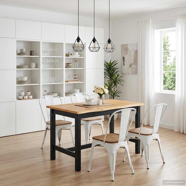 VidaXL Hohe Bar-Tisch EKAI Schwarz 112 x 70 x 91 cm 42037013