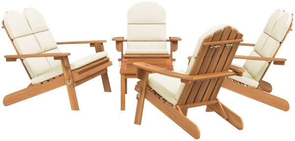 vidaXL 5-tlg. Garten-Lounge-Set Adirondack Massivholz Akazie 3152137 Bild 3