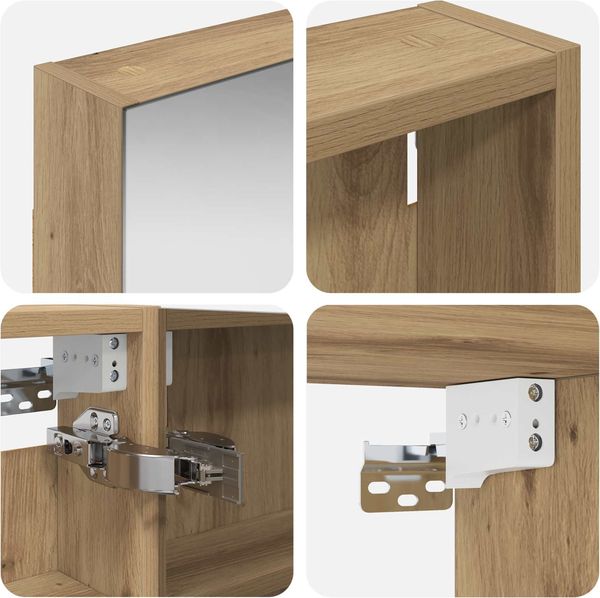 vidaXL Badezimmerschrank-Set 3 pcs 120 x 10,5 x 60,5 cm Holzwerkstoff 3403735 Bild 10