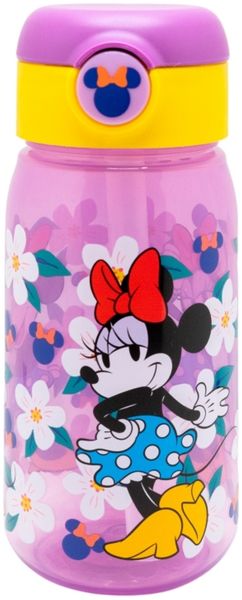 Minnie Mouse Trinkflasche 510ml Kinderflasche mit Trinkhalm & Deckel