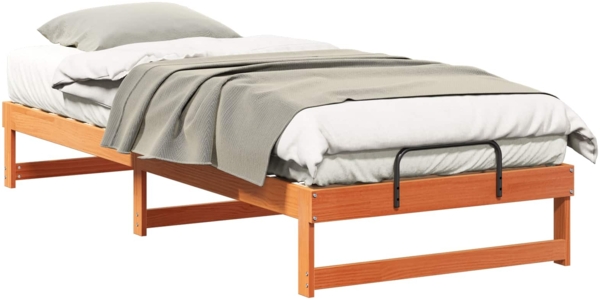 vidaXL Bettrahmen Braun 100 x 220 cm Massives Kiefernholz 873174