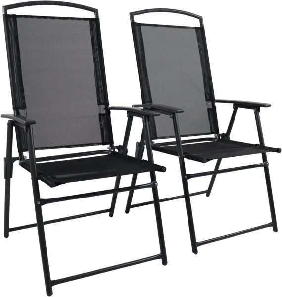 VCM Gartenstuhl Camping 917599 Anthrazit H. 105 x B. 61 x T. 56 cm