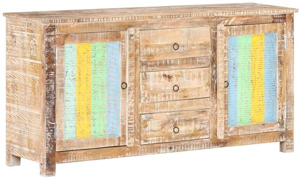 vidaXL Sideboard 151x40x75 cm Raues Akazienholz 321791