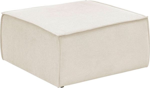 OTTO home Hocker FINNLEY, Polsterhocker in Bouclé, Struktur fein u. Mega Cord verfügbar, passend zum Loveseat der Serie Finnley