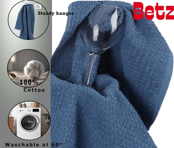 Betz Geschirrtuch 4er Set Küchenhandtücher Geschirrtücher 40x66 cm Farbe blau, (Set, 4-tlg, 4 Küchentücher 40x66 cm), Allrounder Bild 4