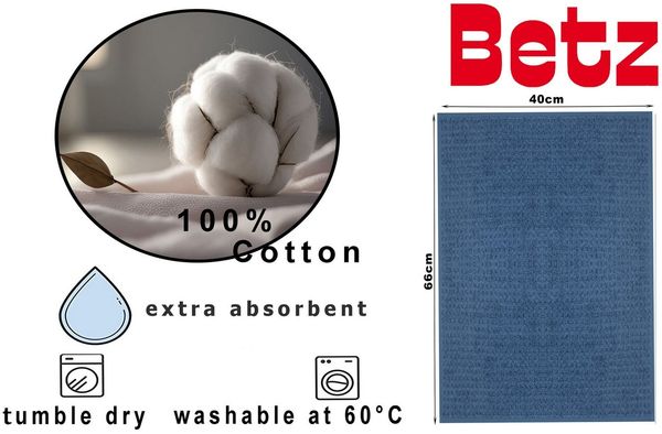 Betz Geschirrtuch 4er Set Küchenhandtücher Geschirrtücher 40x66 cm Farbe blau, (Set, 4-tlg, 4 Küchentücher 40x66 cm), Allrounder Bild 3