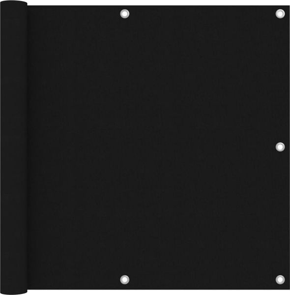 vidaXL Balkon-Sichtschutz Schwarz 90x300 cm Oxford-Gewebe 135060