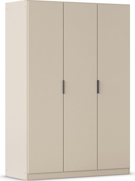 Rauch Möbel Lagoa, Kleiderschrank, Garderobe für Schlafzimmer, Kinderzimmer, Jugendzimmer 3-türig, Farbe Beige, Breite 136