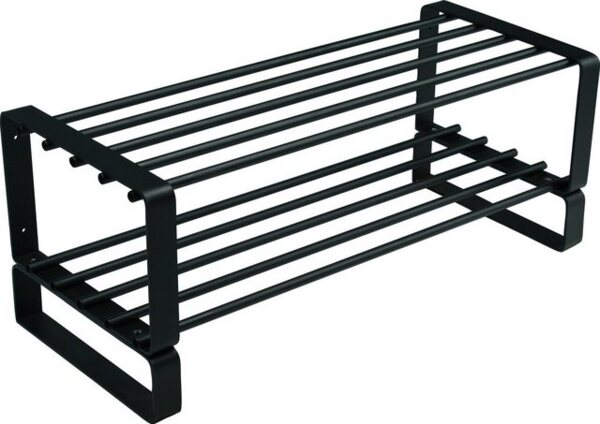 Schuhregal REX SR in Schwarz mit 2 Ablagen Flurregal von Spinder Bild 4