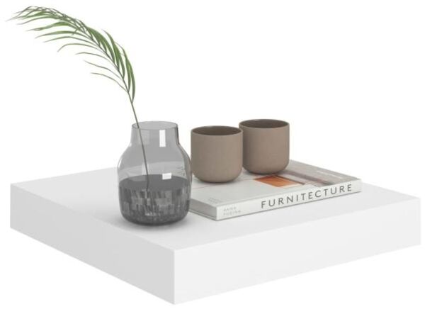 vidaXL Schweberegale 2 Stk. Weiß 23x23,5x3,8 cm MDF 323803