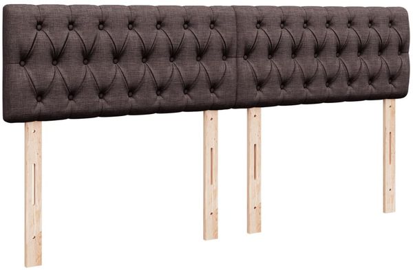 vidaXL Boxspringbett mit Matratze Dunkelbraun 180x200 cm Stoff 3289069 Bild 12