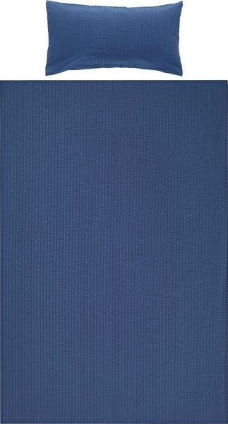 Erwin Müller Bettwäsche Bettwäsche "Rosenheim" mit Hotelverschluss, Seersucker, Uni