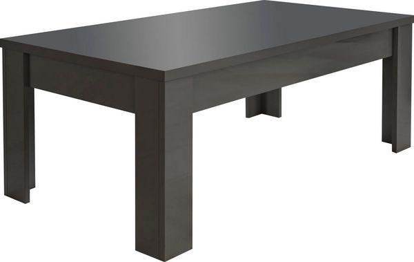 INOSIGN Couchtisch Dama 122 x 65 cm, Wohnzimmertisch mit Winkelfuß, Sofatisch, rechteckig, Tischplattenstärke 22 mm