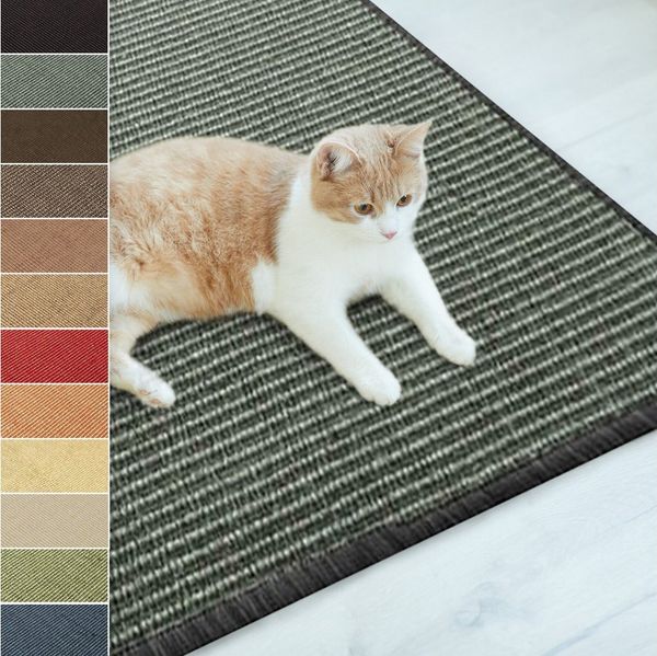casa pura Kratzbrett Sisal-Kratzteppich für Katzen, 10 Farben & 3 Größen, zum Kratzen